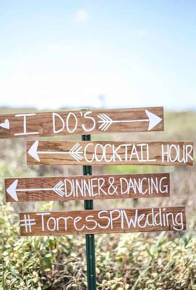 Directional Wedding Signs