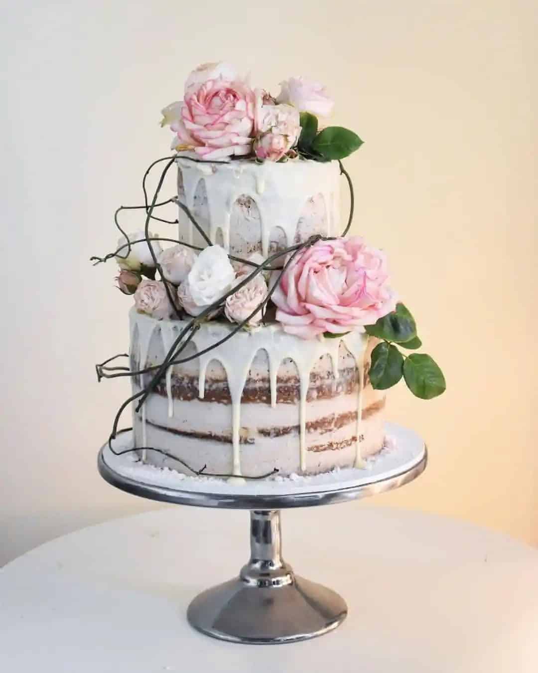 2-Tier Naked Wedding Cakes