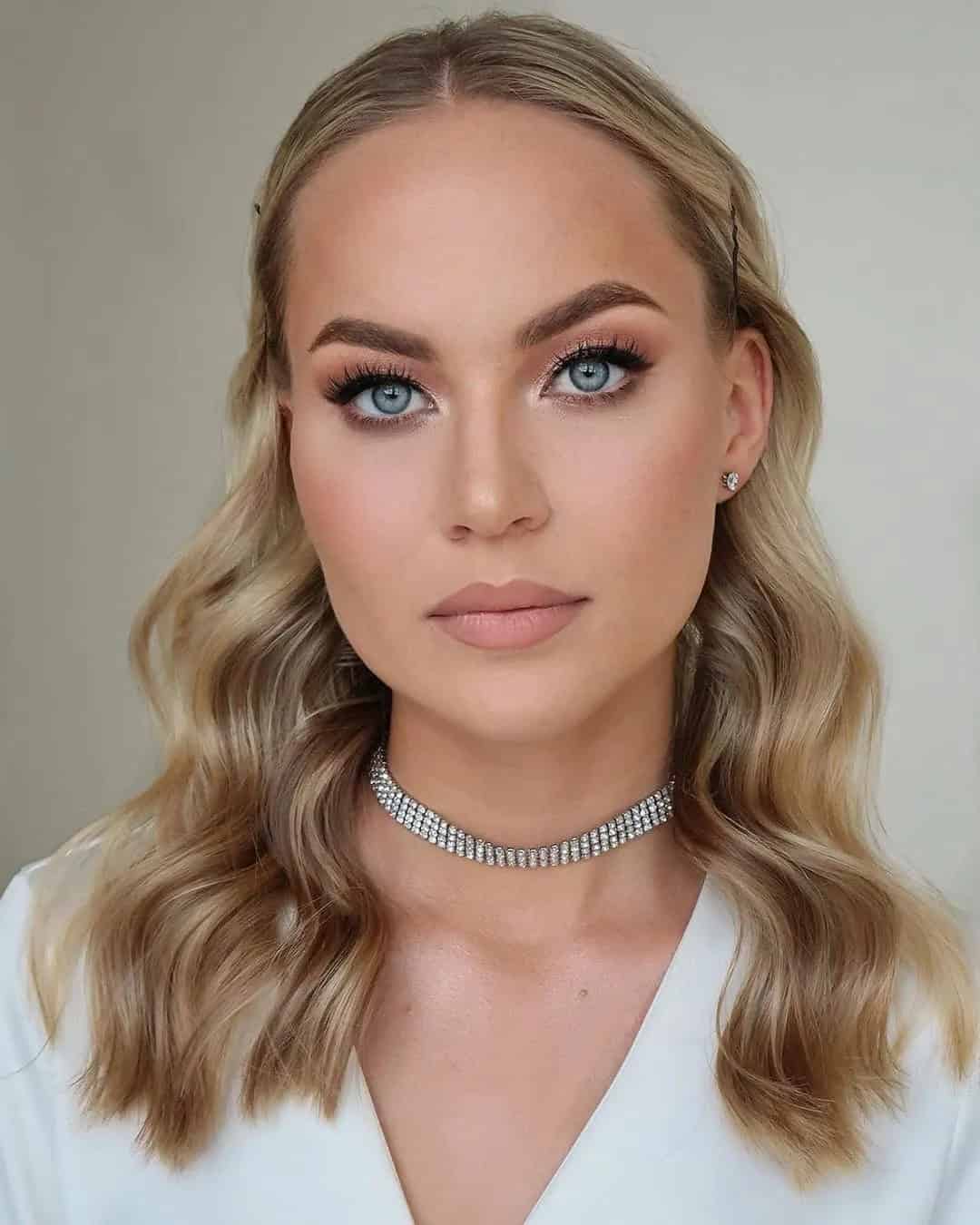 Wedding Makeup For Blue Eyes