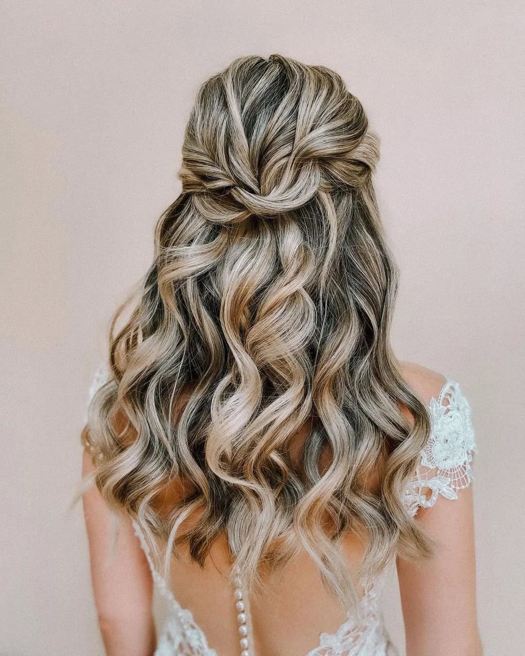 Curly Wedding Hair Down