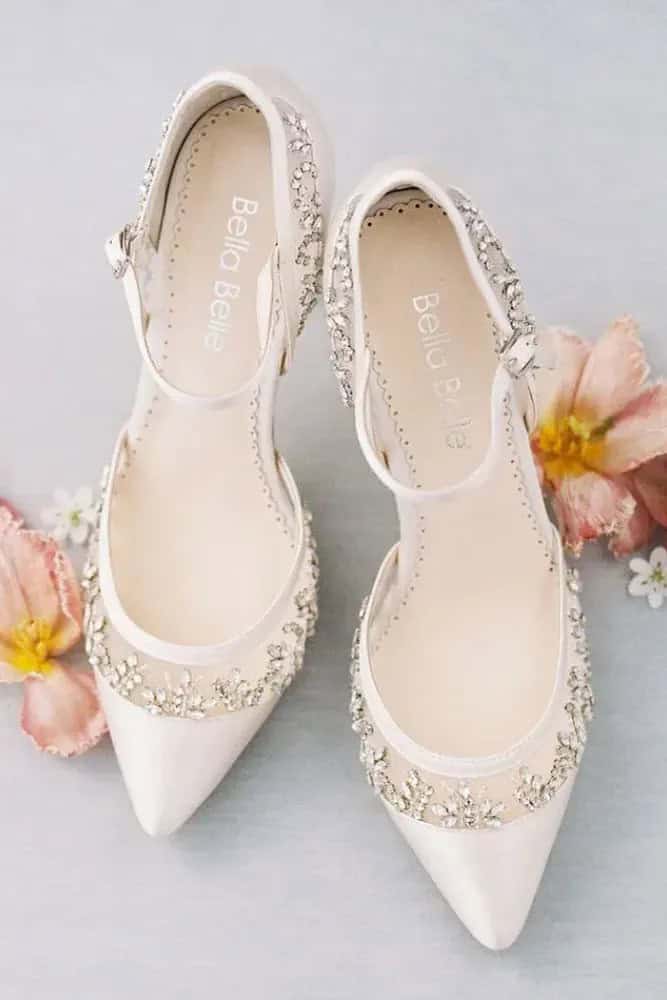 Hand-Beaded Bridal Bella Belle Shoes