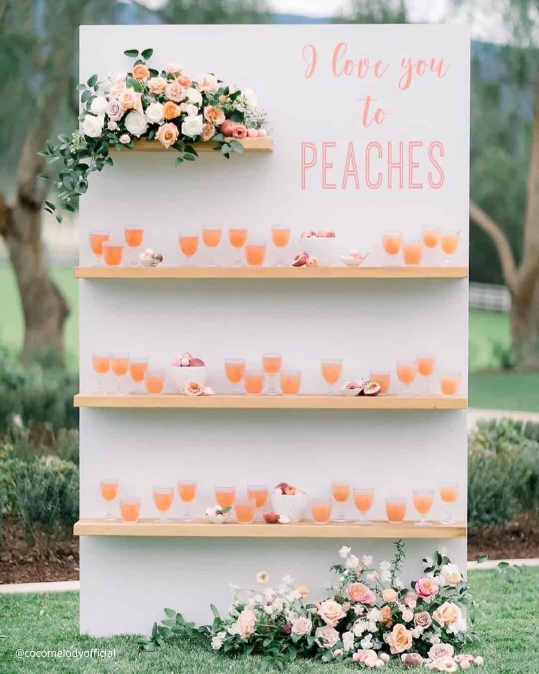 Pantone Wedding Cocktail Wall