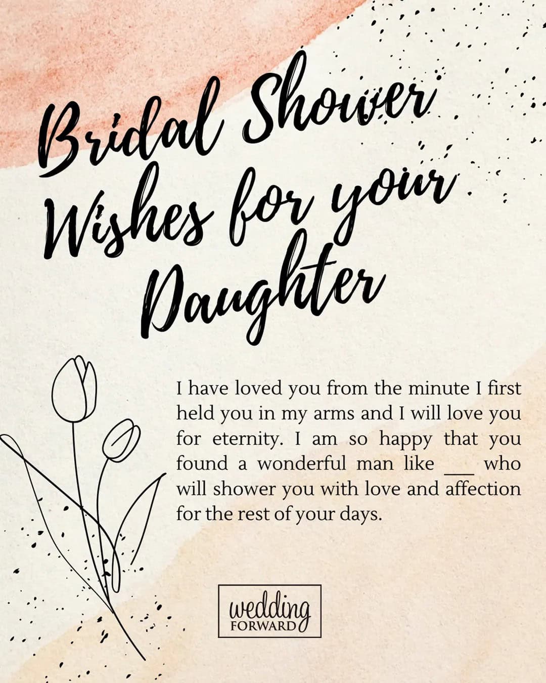 Bridal Shower Wishes for your Daughter