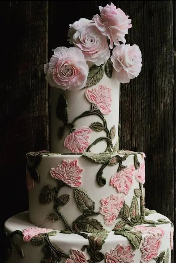 Mexican Wedding Cakes With Flowers