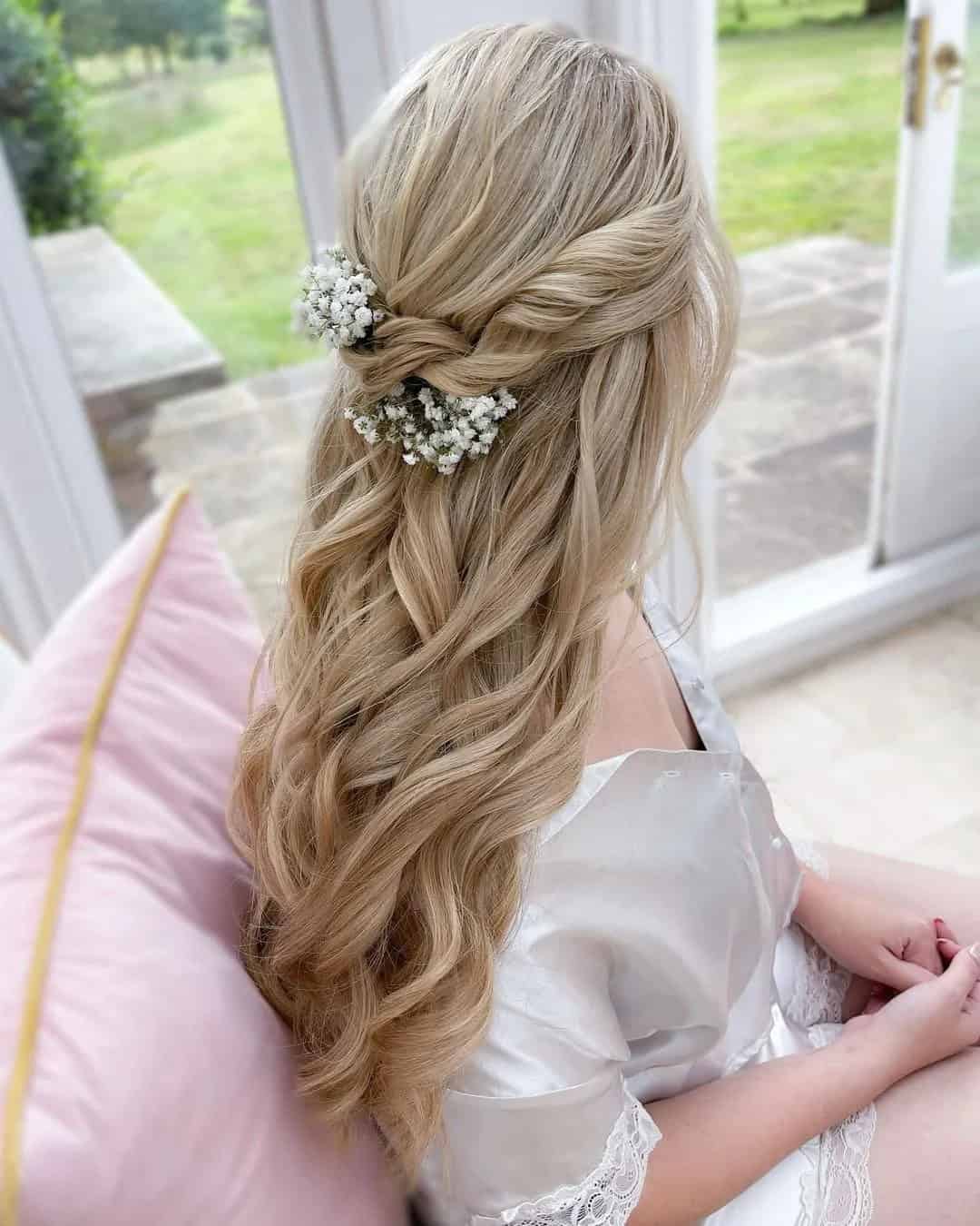 Rustic Wedding Hairstyles Down