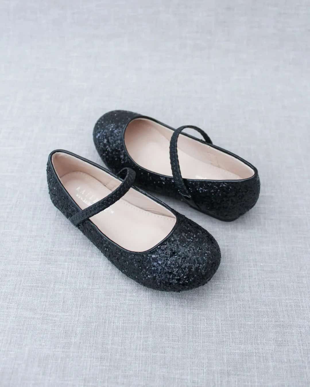 Black Shoes For Flower Girl