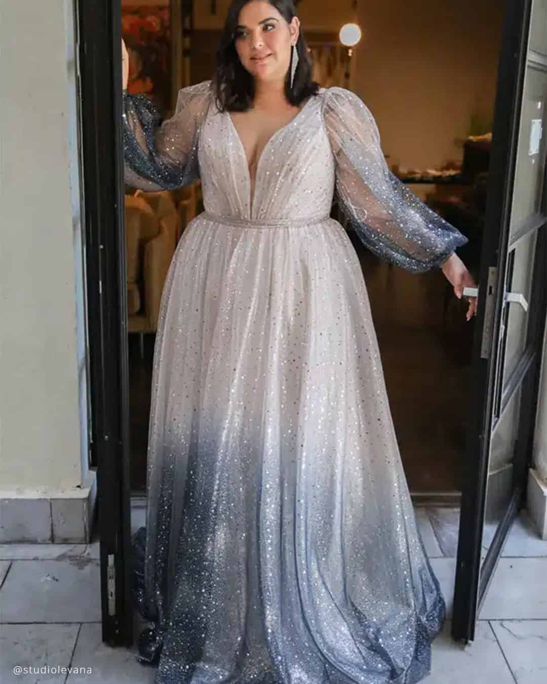 Black And White Plus Size Wedding Dress Ideas