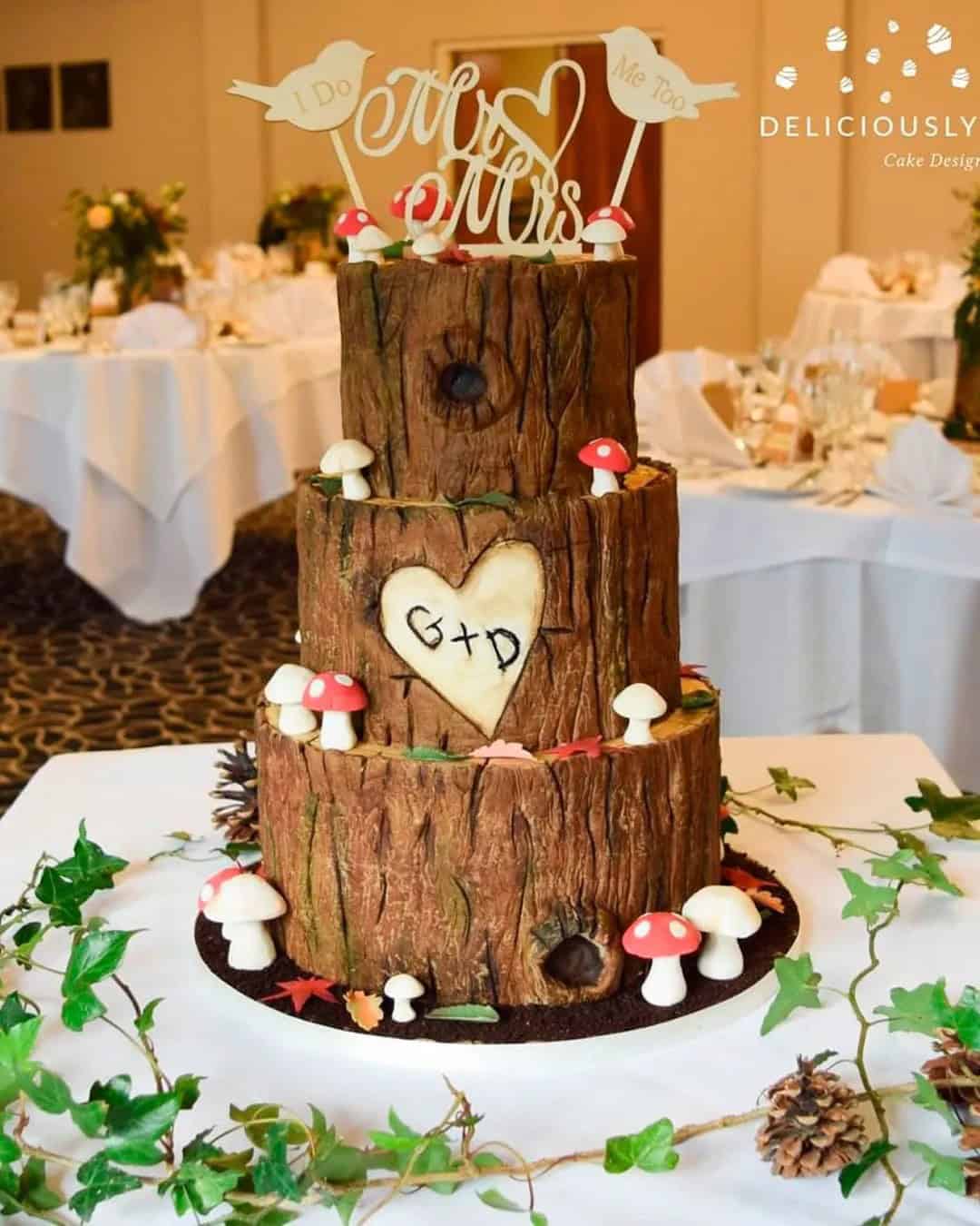 Wooden Cake Designs