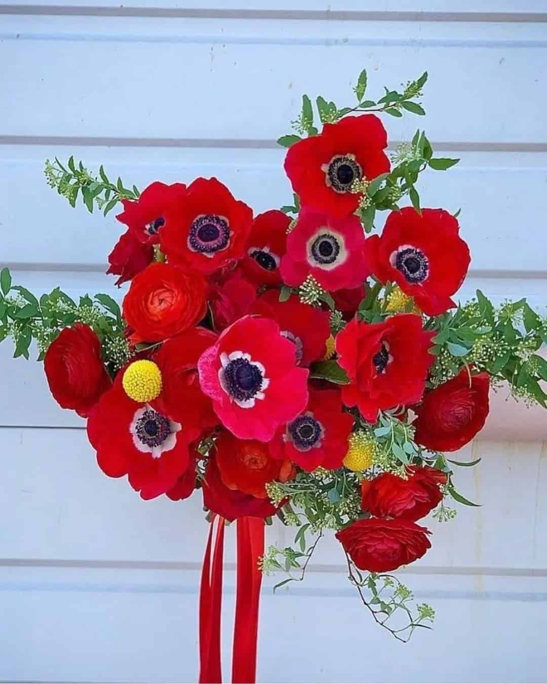 Passionate Red Flowers in Bouquets