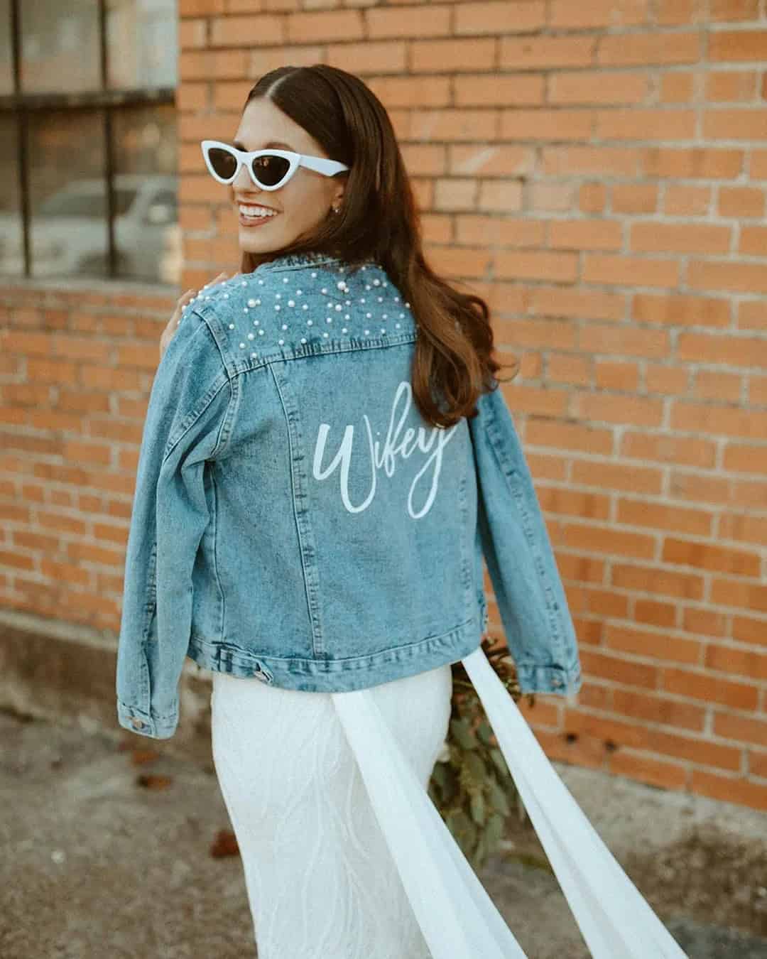 Denim Wedding Jackets For Bridal Style