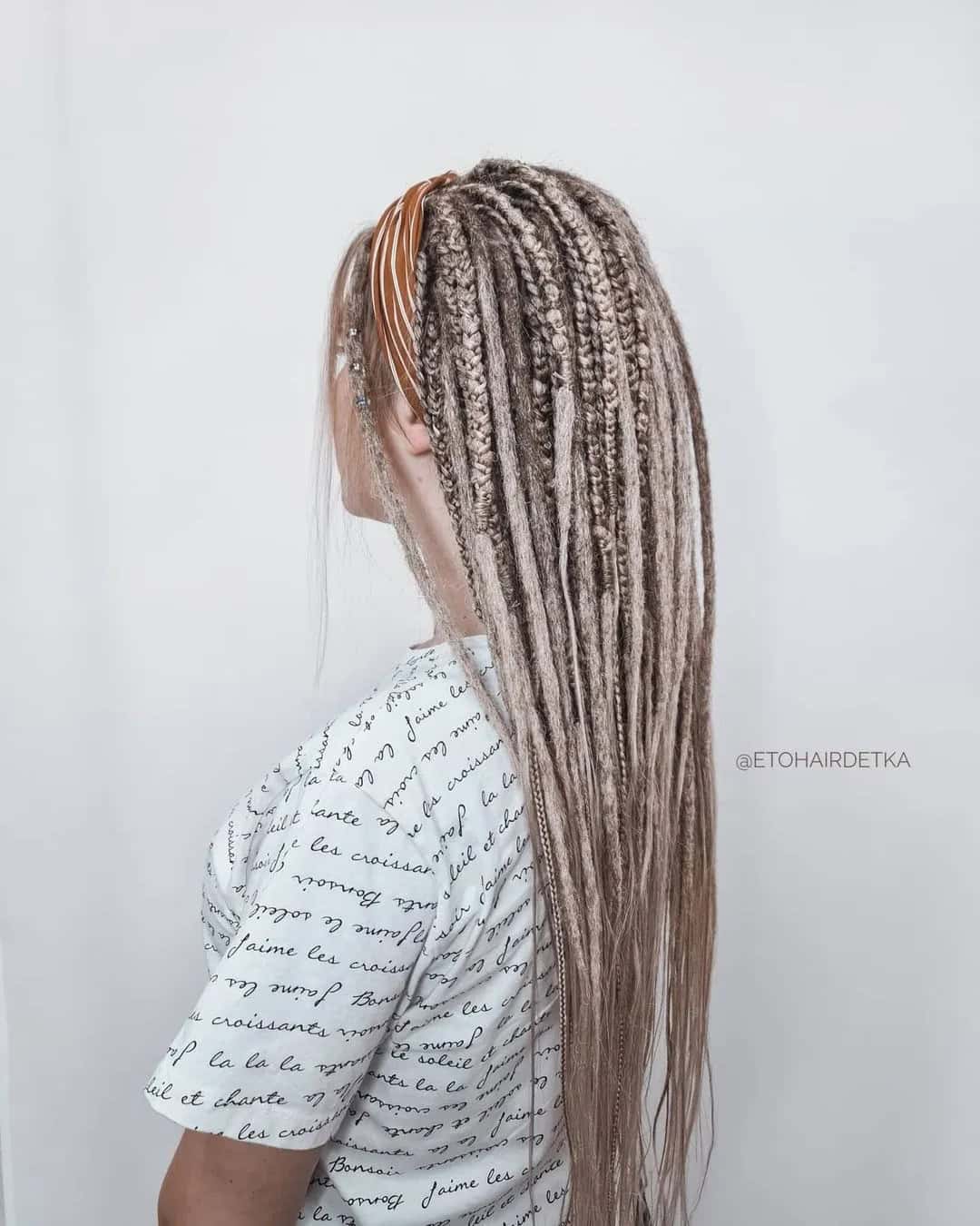 Long Dreadlocks Down For Wedding