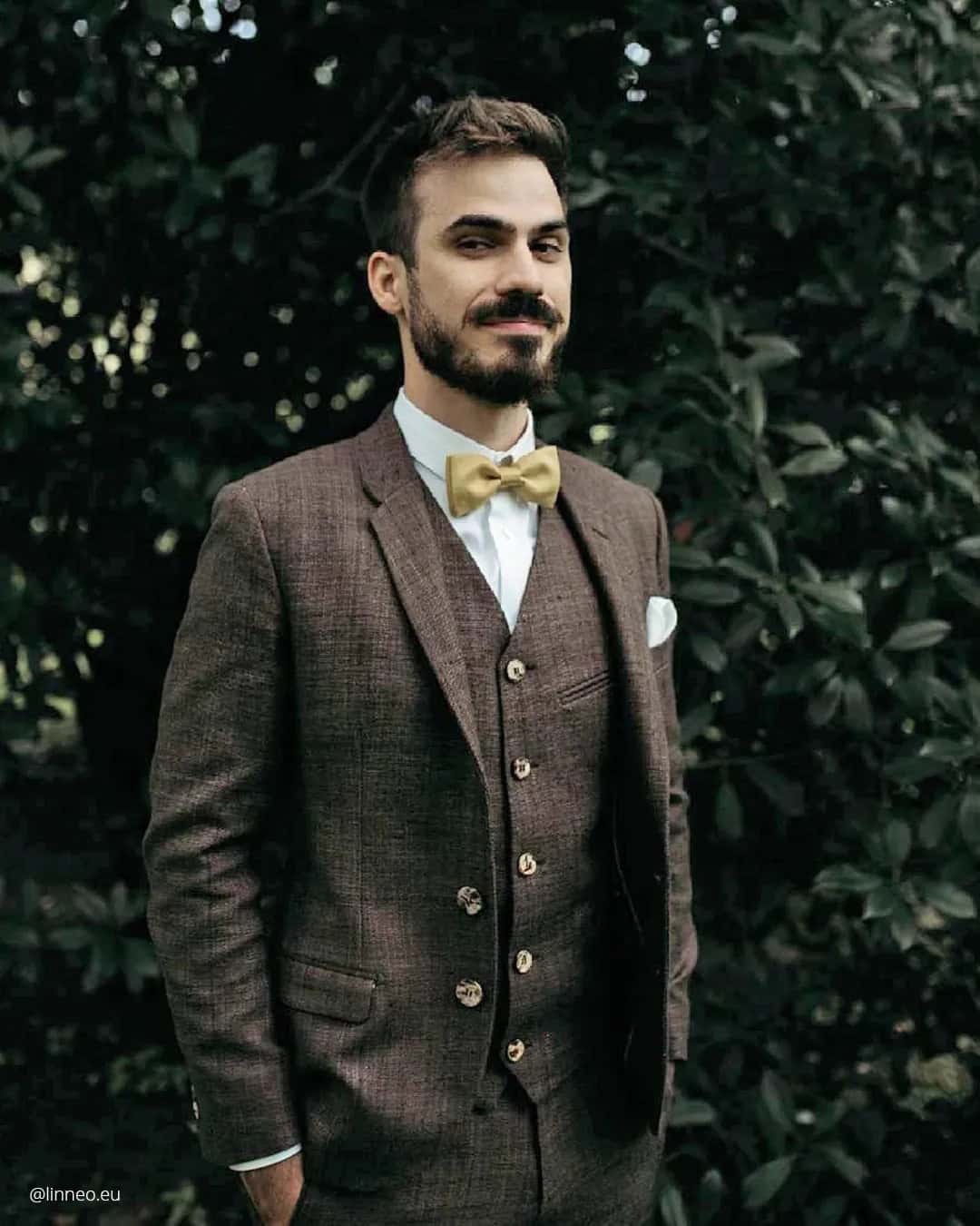 Patterned Fabrics Wedding Suits For The Groom