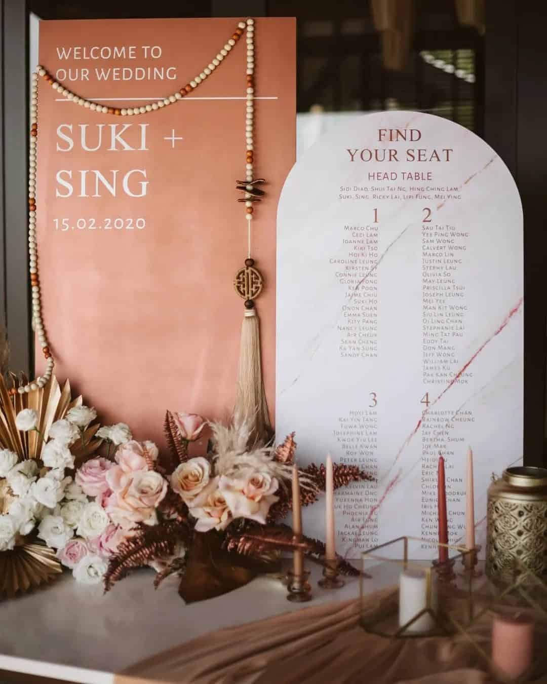 Rust Wedding Signs