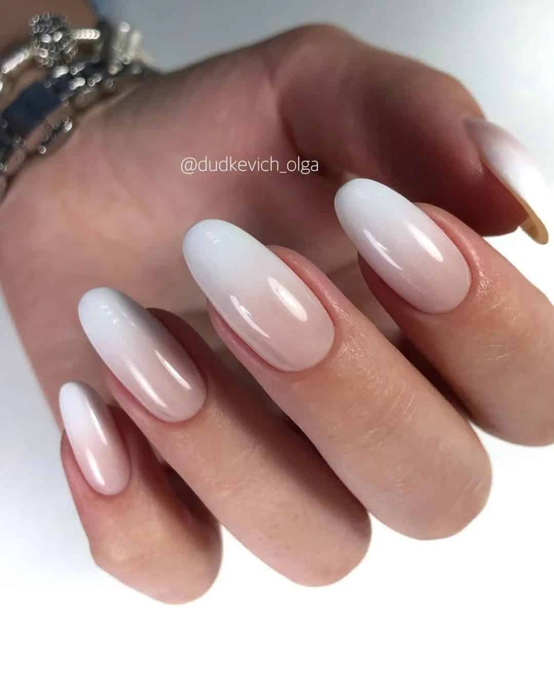 Ombre Nails For A Bride