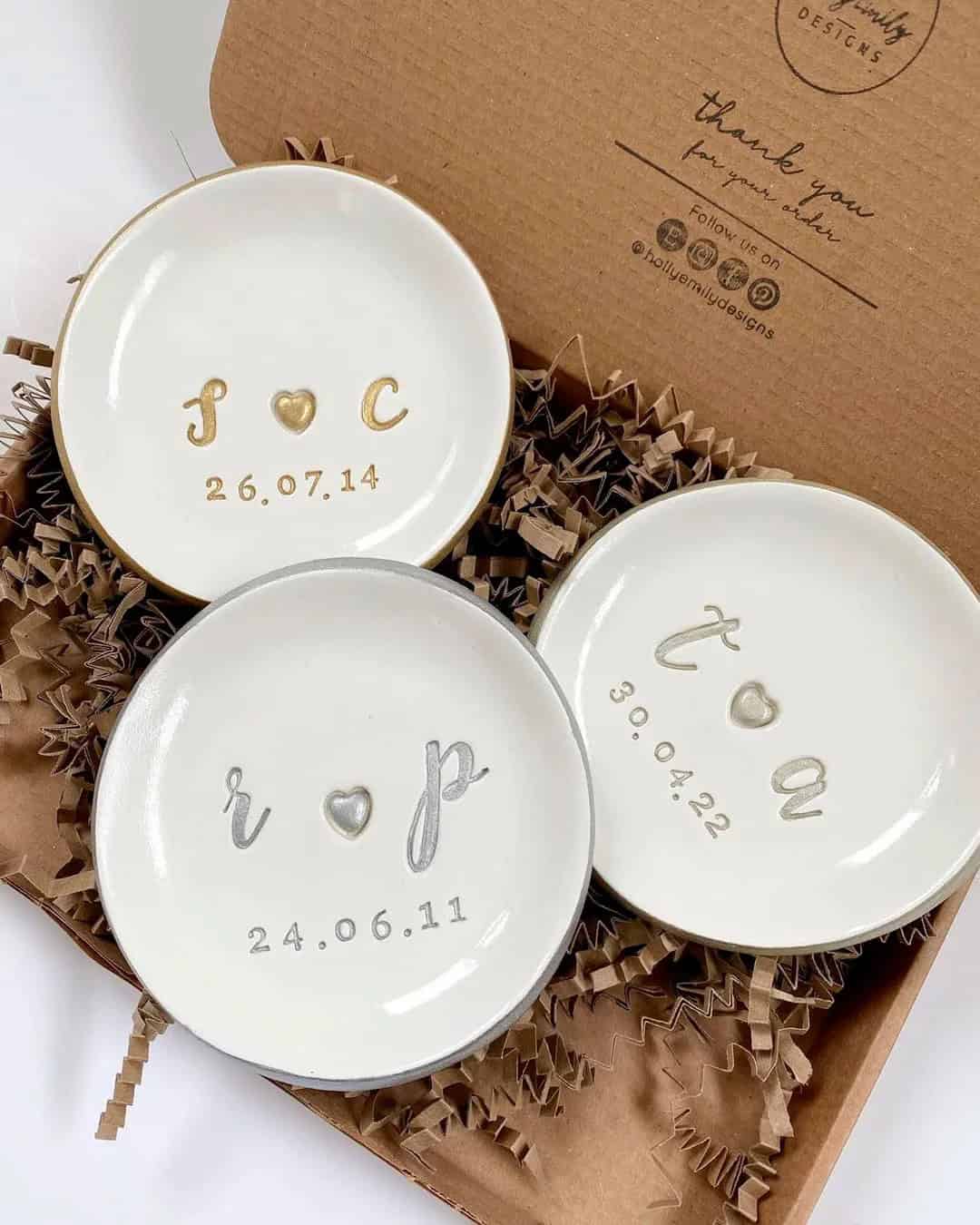 Personalized ring dish