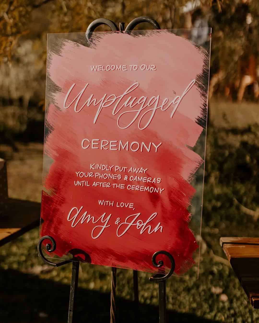 Rust Wedding Signs