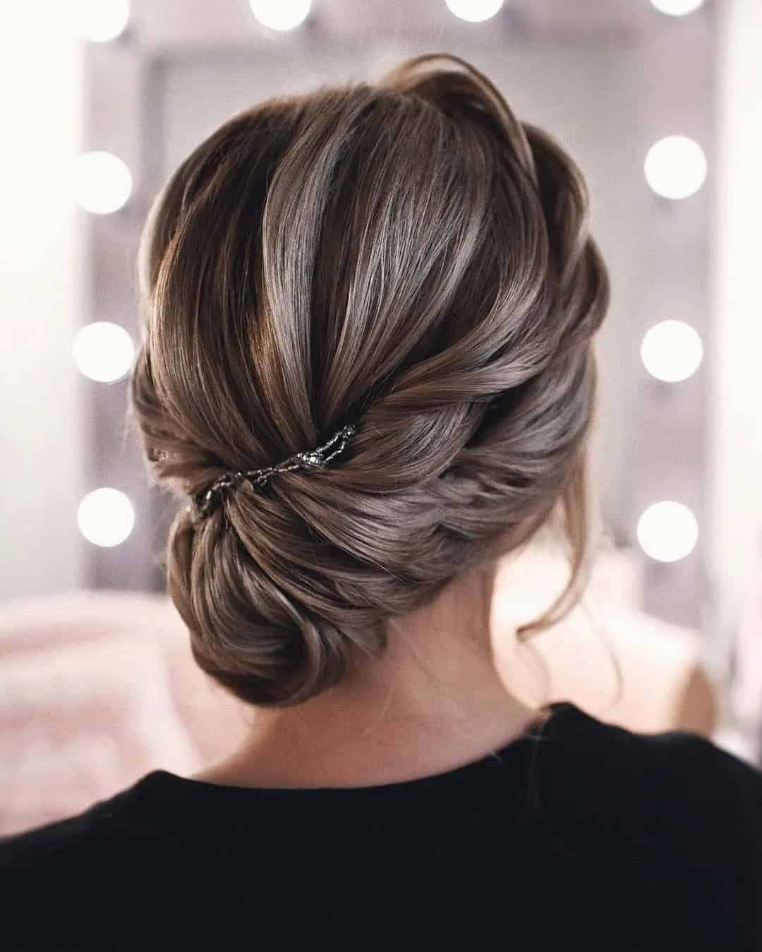 Asymmetrical Twisted Updo