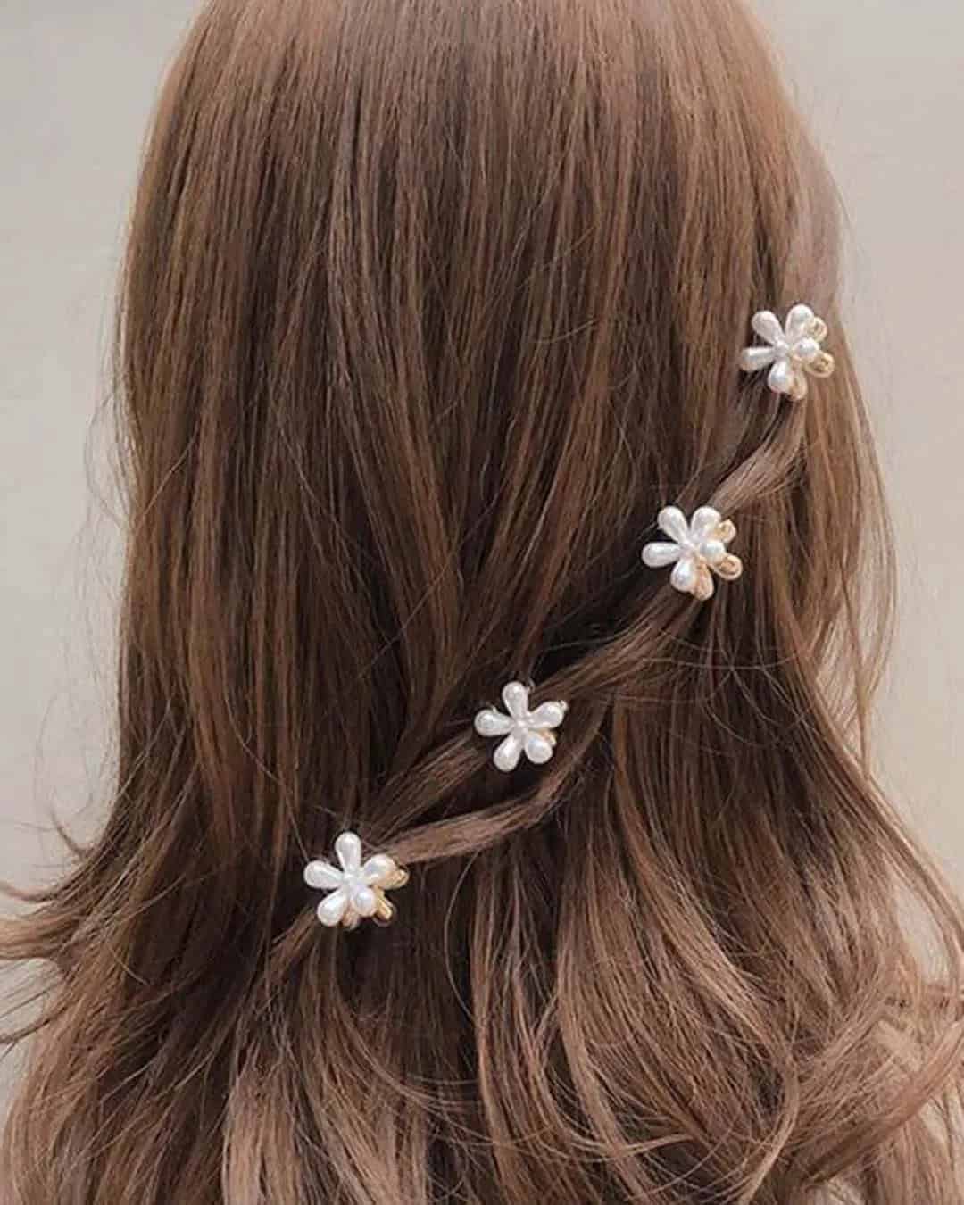 Flower Girl Hair Clips