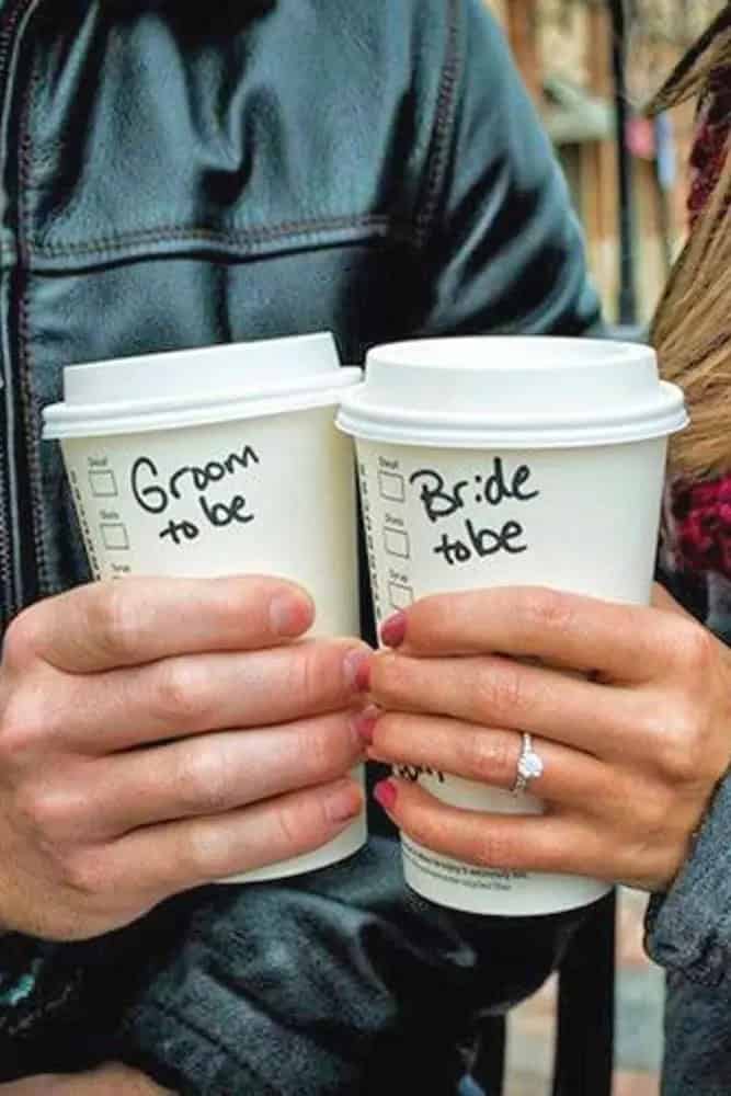 Use Cup Or Write “I Said Yes”