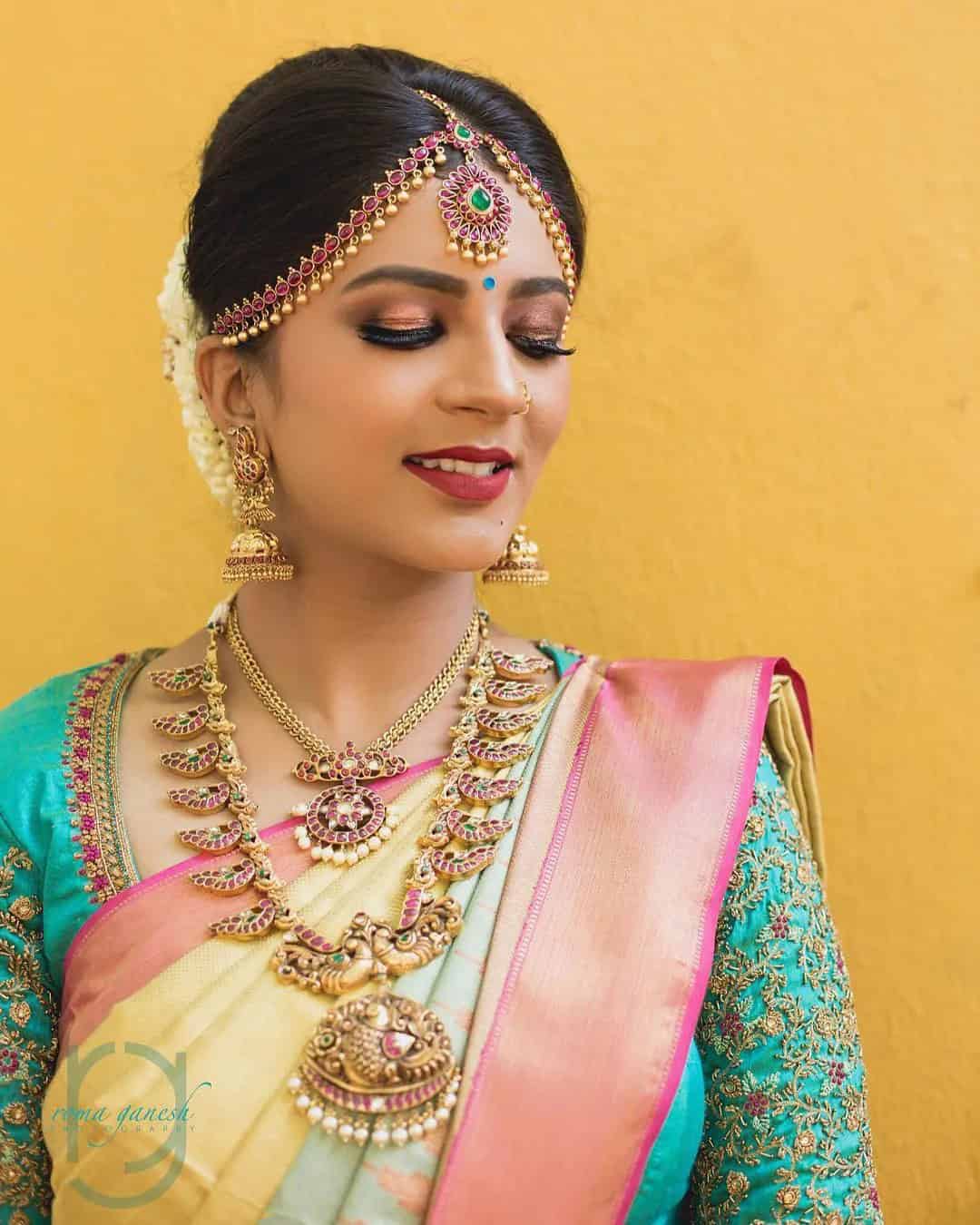 Metallic Tones Indian Bridal Makeup