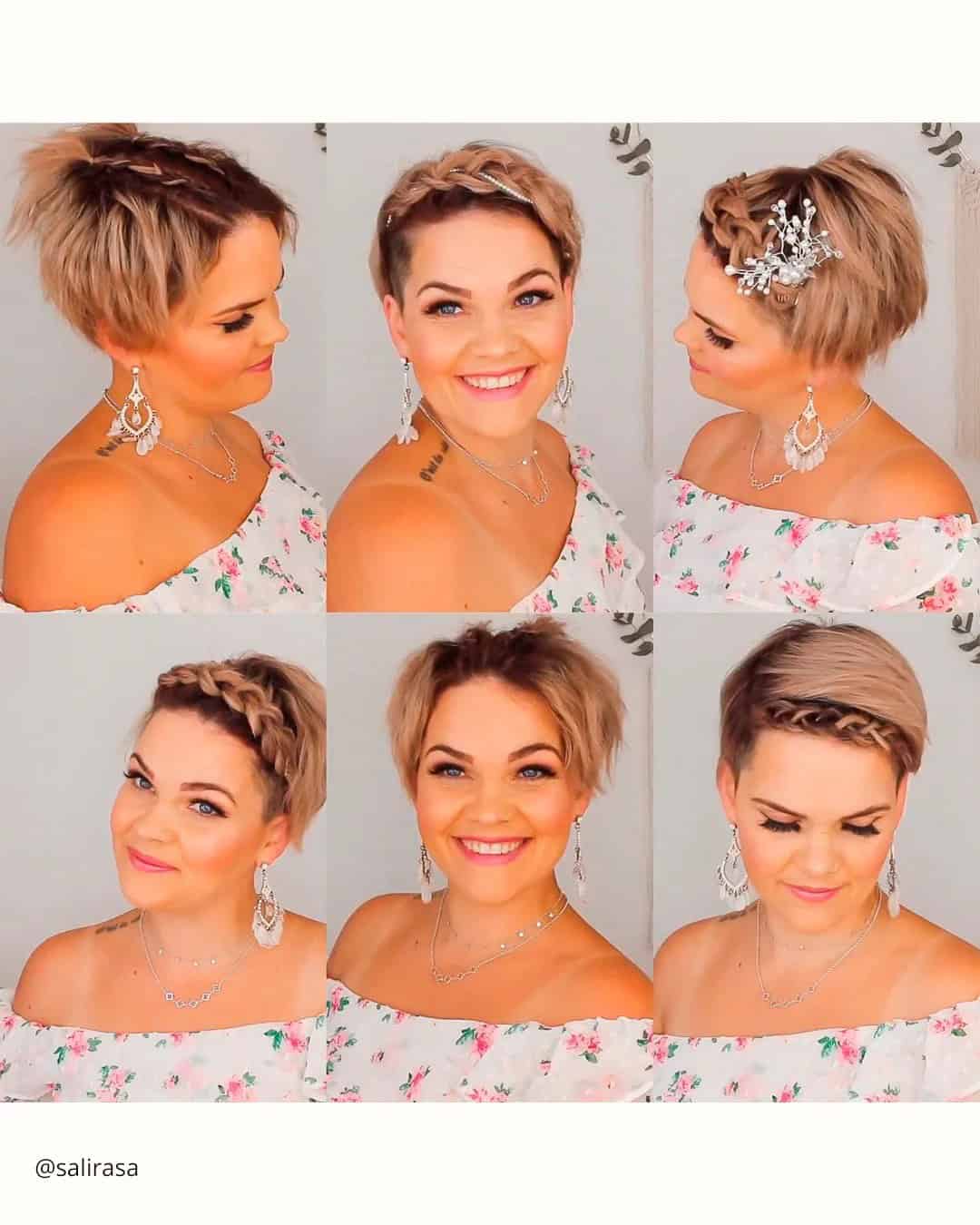 Boho Wedding Hairstyles For Short Hair