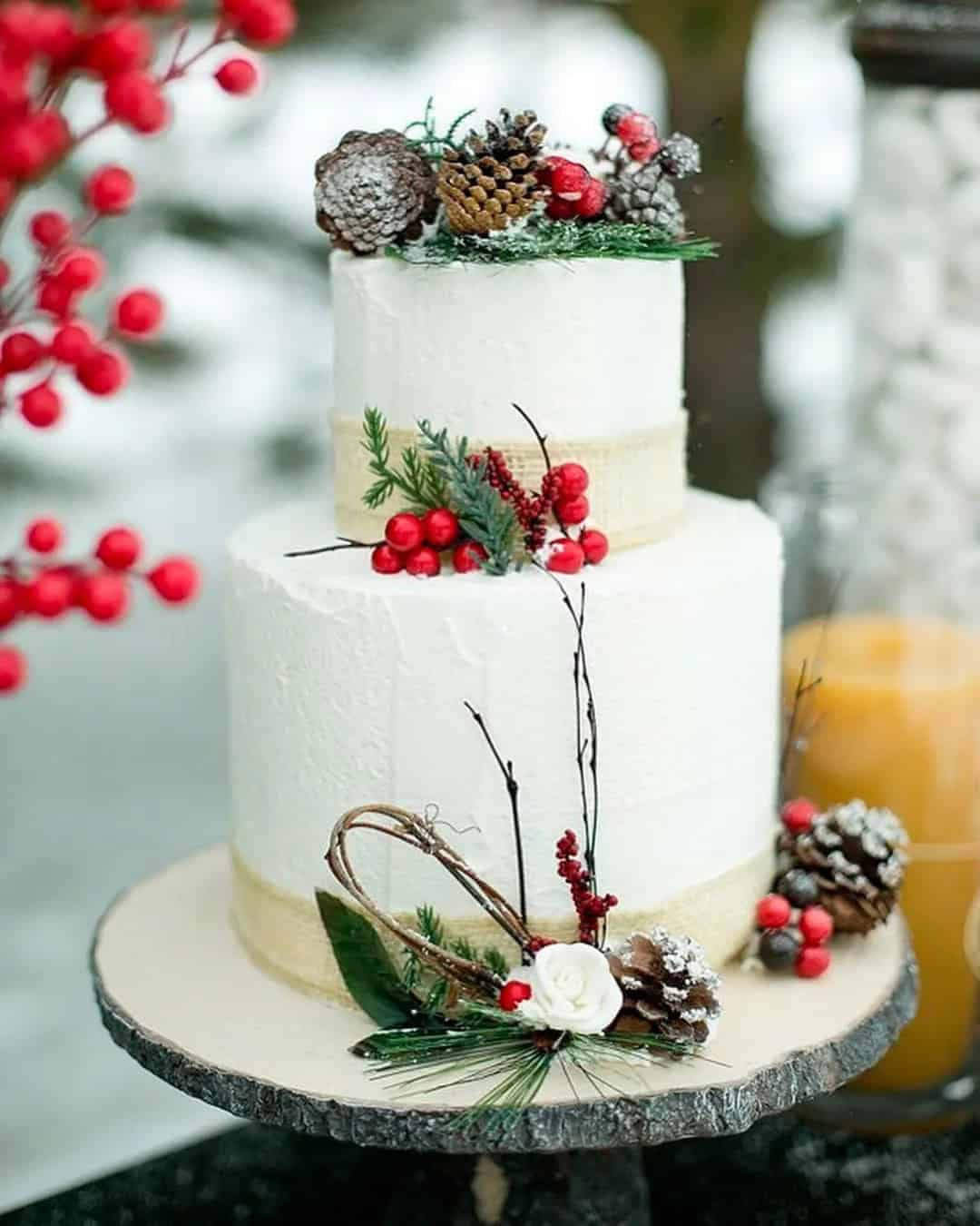 White & Red – Christmas Wedding Decoration