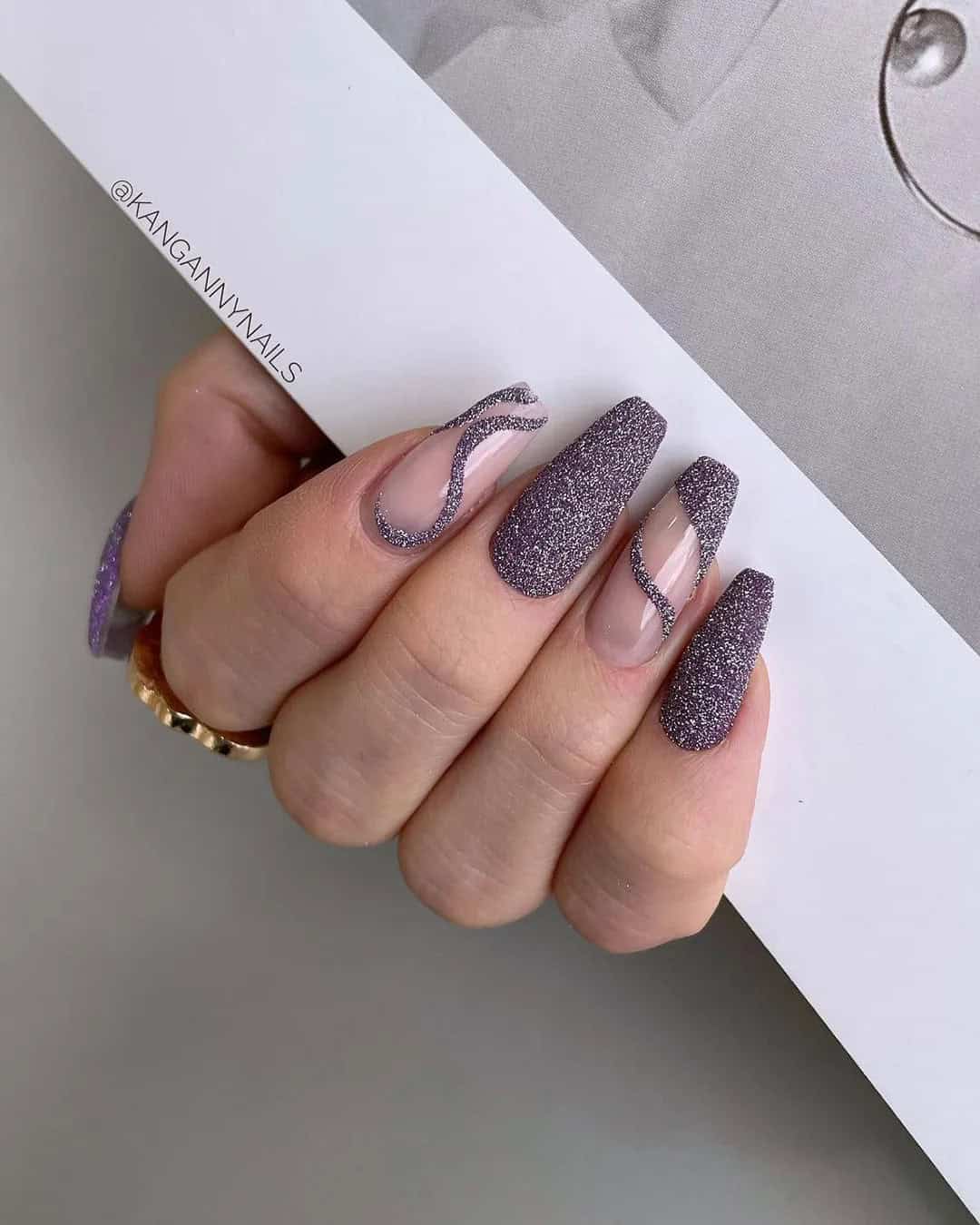 Glam Nude Nail Designs