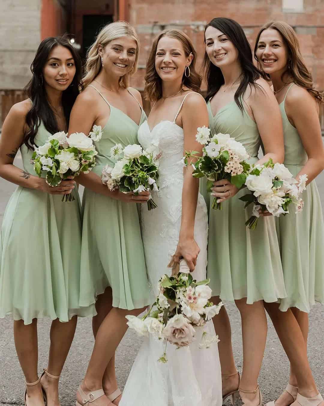 Short AW Bridal Bridesmaid Dresses