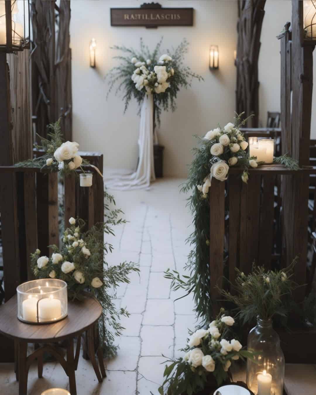 DIY church wedding decorations