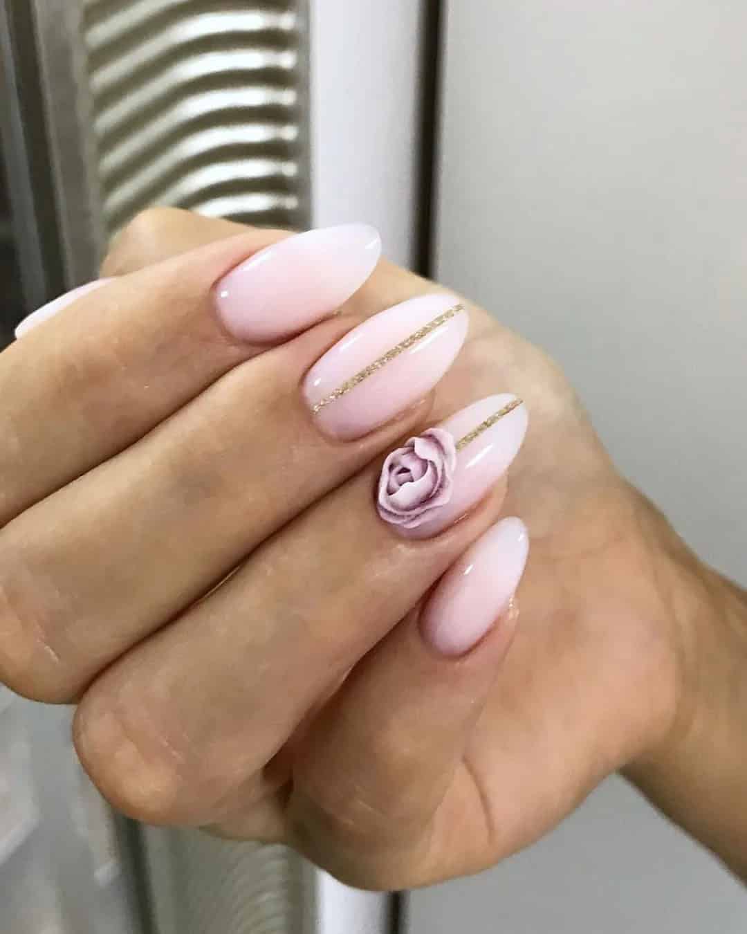 Elegant Bridal Manicure For Fall