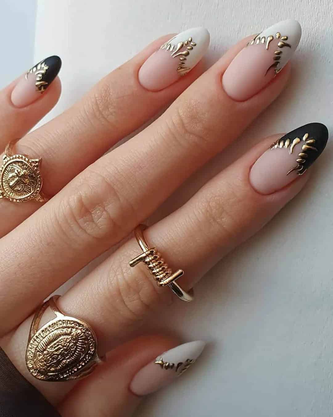 Halloween Wedding Nails