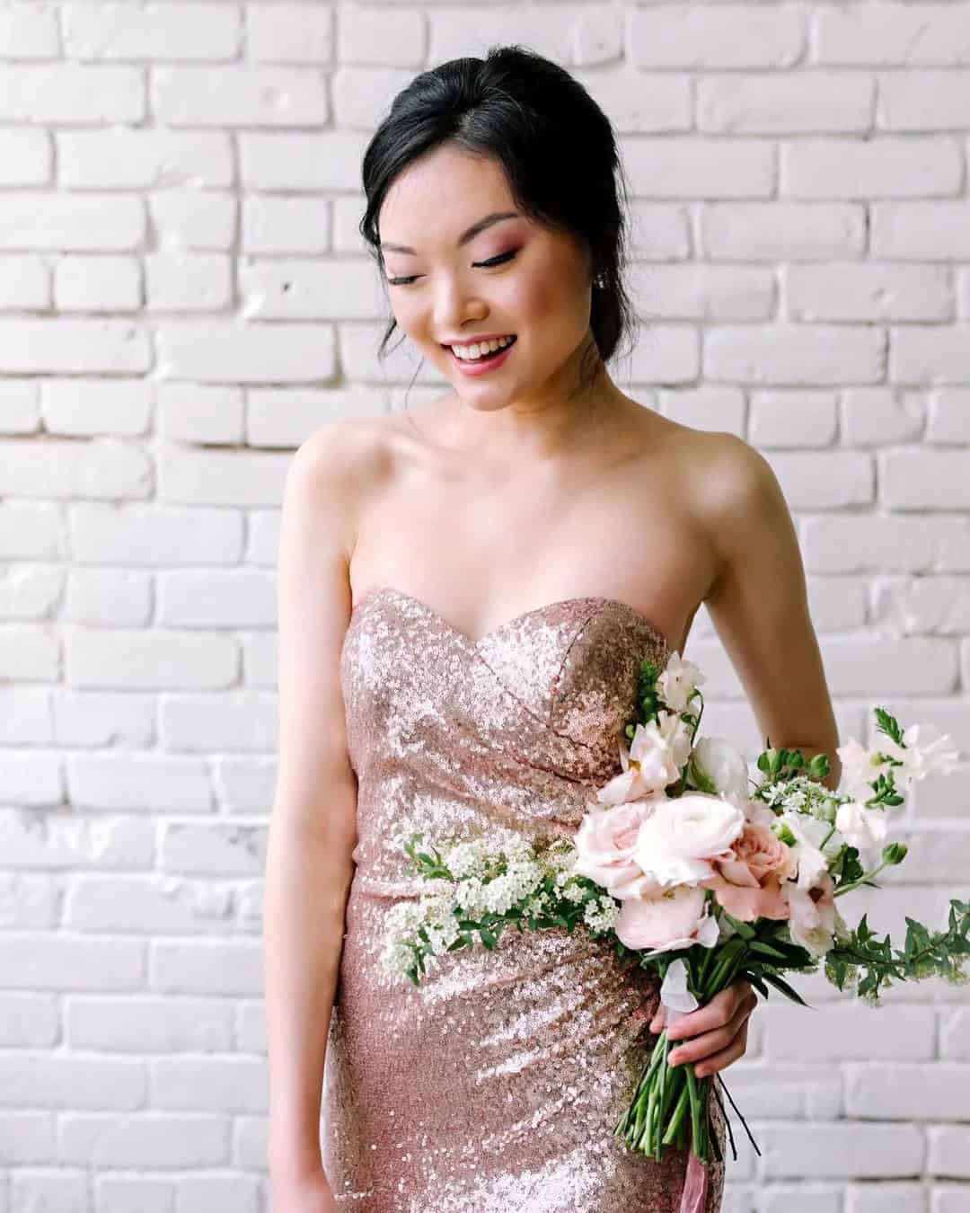 Glitter Bridesmaid Dress Ideas