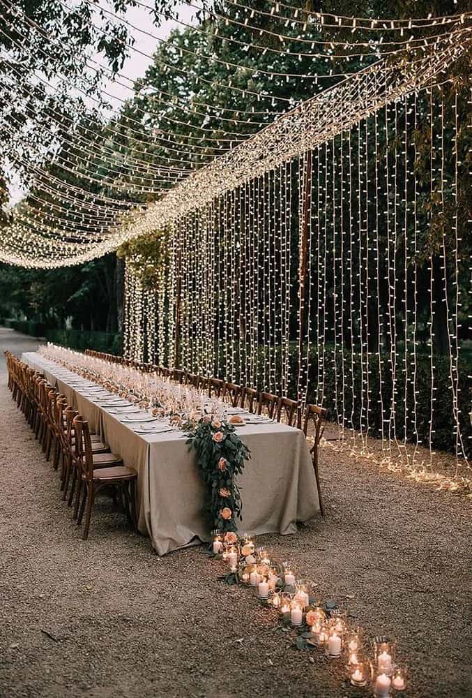 Backyard Wedding Lighting Ideas