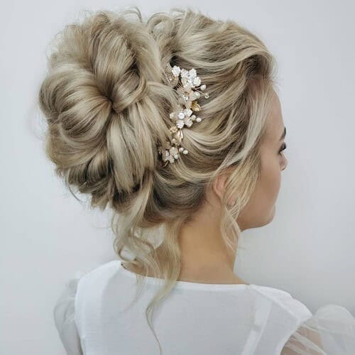 Romantic updo