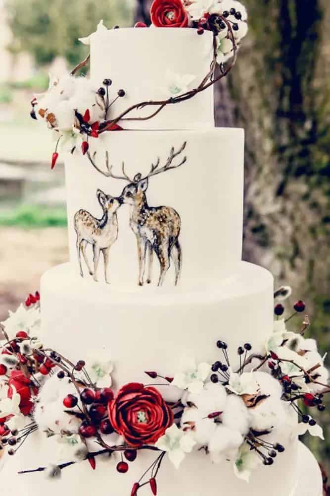 Christmas Wedding Cake Ideas