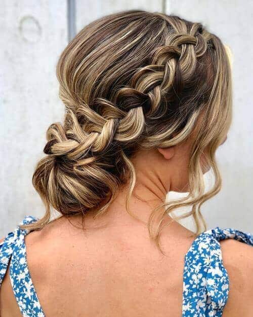 Braided low-bun