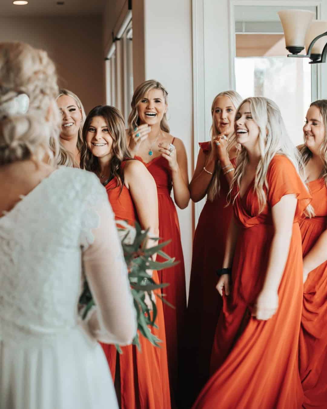 Creative Wedding Party Bridesmaid Photos