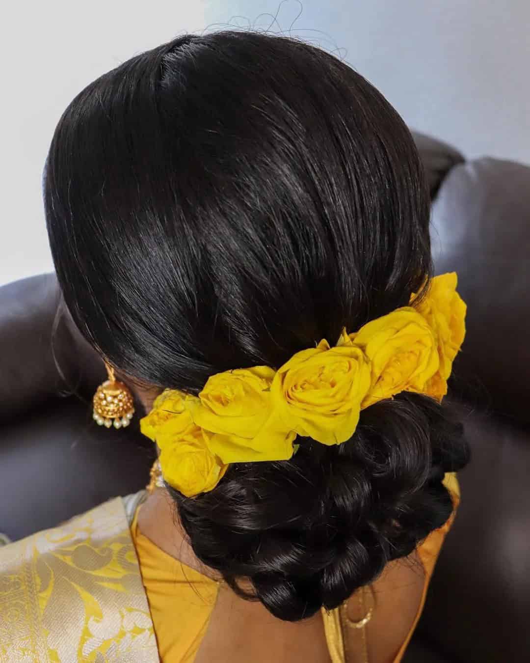 Simple Wedding Hairstyles With Flowers