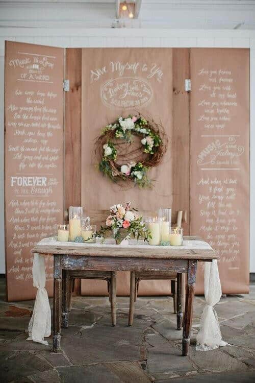 Rustic Romance: Nature-Inspired Wedding Backdrop