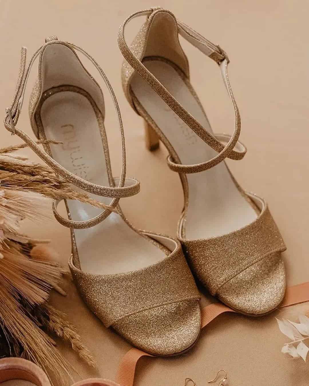 Gold Wedding Shoes For Bridesmaids