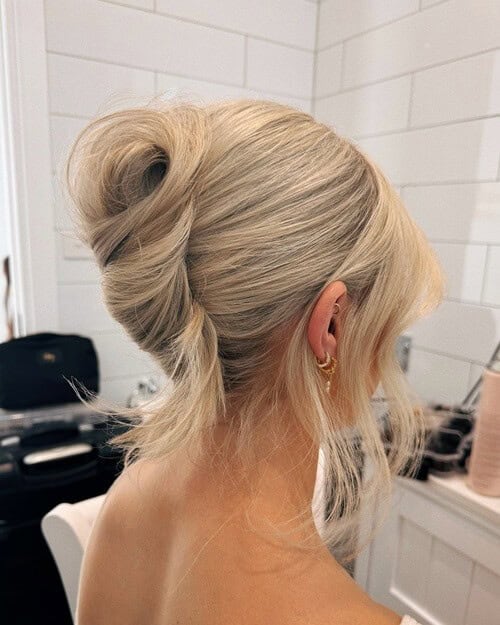 Modern updo