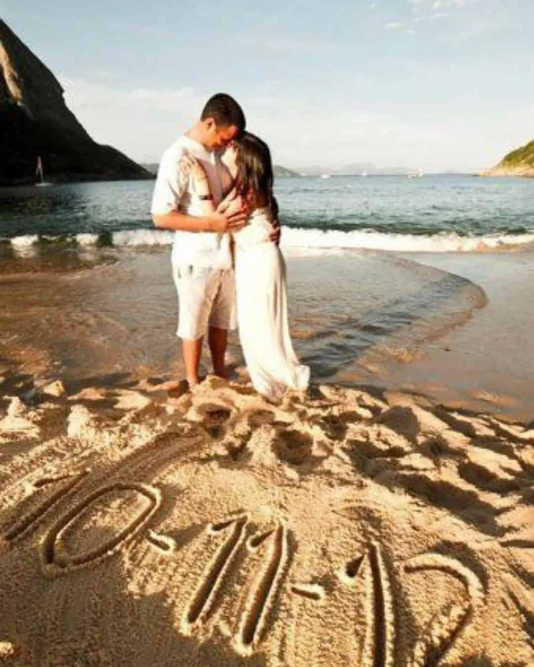 Save The Date Photos On A Beach