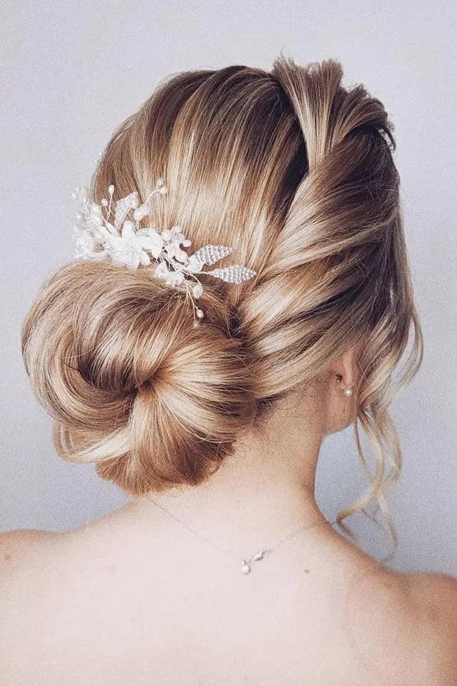 Simple Low Bun Bridal Ideas