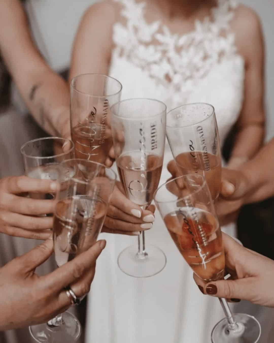 Bridal Wedding Champagne Glasses