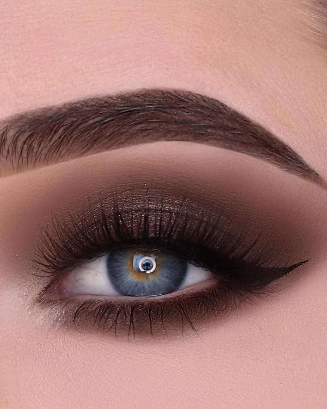 Dark Smokey Eye Wedding Makeup