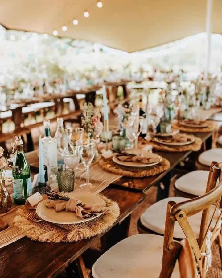 Table Decor in Rust and Sage