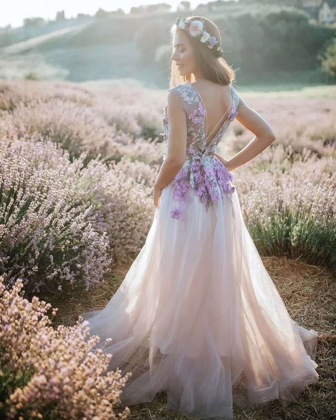 Floral Applique Wedding Dresses