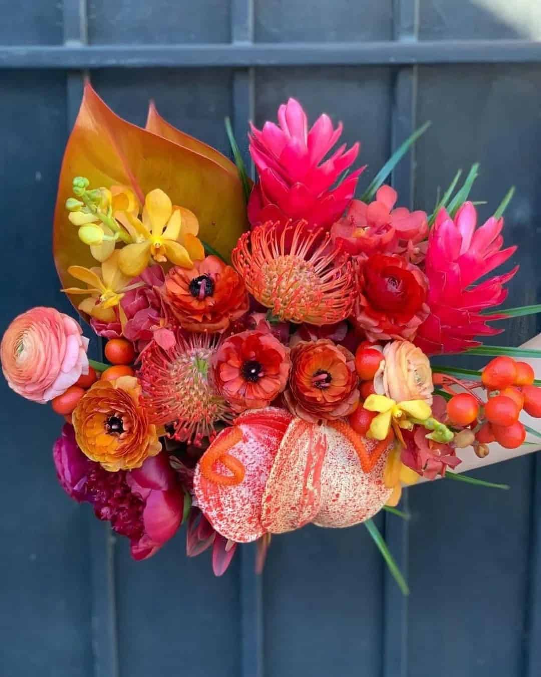 Colorful Bouquets for a Bride