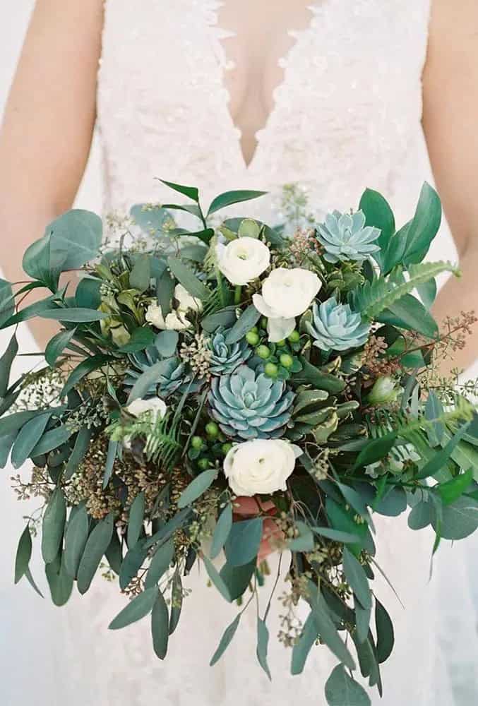 Trendy Greenery Wedding Florals