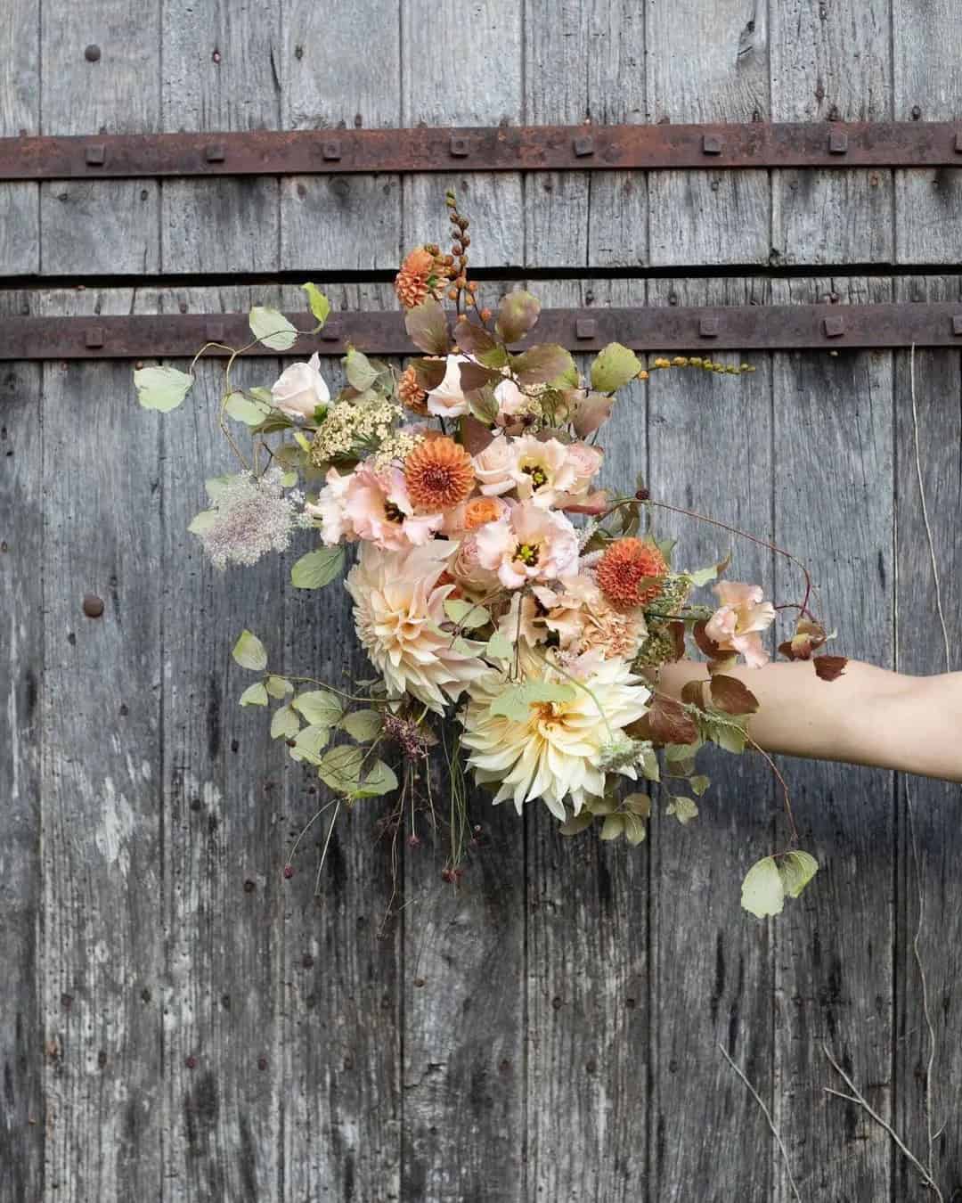 Bouquets In Rustic Style